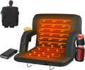 PNKKODW 21" Dual-Sided Heated Stadium Seats for Bleachers with Back Support, 3 Levels Heating Stadium Bleachers Seat with Backrest, Portable Stadium Chair (20000mAh Power Bank)